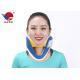 Waterproof First Aid Cervical Collar Neck Brace , Blue And White Rigid Plastic Cervical Collar