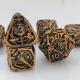 Skull Metal Hollow Dice Set DND Dungeons And Dragons Polyhedral RPG Hollow Digital