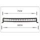 30-Inch 140W 12600lm Single Row Cree LED Car Light Bar Curved Offroad 4WD Boat UTE Driving ATV