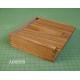 wooden chocolate box, paulownia stained, slide lid box