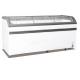 Energy Saving Ice Cream Display Chest Freezer , 828L Curved Glass Door Deep Freezer