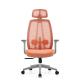 Red Office Chair With Mesh Backrest And Stylish Design For Executive Office