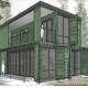 Modular Luxury Living Container Prefabricated Houses With Glass Wall