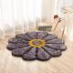 Fan shape flower shape plush shaggy carpet home rug soft decoration colors available