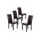 Solid Woood OEM Quilting Leather Upholstered Dining Chair