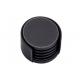 10x 4cm Round Leather Coasters Customized Cup Black Drink Coasters