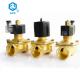 110V brass 1 / 4 high pressure stop solenoid valve water AFK 2w-320-32