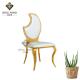 Fire-Proof Gold Stainless Steel Dining Table Chairs 43*50*90cm