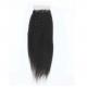Smooth Real 100 Human Hair Lace Closure Kinky Straight Customized Length