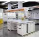 Steel Wood Lab Island Bench Goverment Laboratory Chemical Workbench ODM