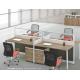 modern 4 seats office workstation table furniture in warehouse