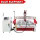 BLUE ELEPHANT automatic 3d wood carving engraving machine cylinder 3d objects cnc router atc with rotary