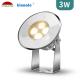 170ma SS316L SMD3030 Pool Garden Lighting 3W Adjustable Angle VDE Cable