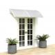 Retractable Polycarbonate Window Awnings Brown Board House Decoration