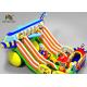 Airplane Theme Inflatable Amusement Park Colorful Digital Printed