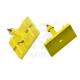 UHF Animal Ear Tag Yellow Colour Small Size Sheep Tags Laser Printing Number