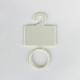 White Rectangle Plastic Scarf Holder Hanger Customized Logo Closet Scarf Organizer