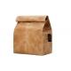 Middle Brown Insulated waxed canvas Cooler Tote Bags For Picnic And Campin