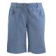 Blue Denim Color Ladies Mid Length Shorts With Front And Back Pockets