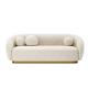 240cm×85cm Modern Fabric Sofa Set White Flannel Sponge Filling
