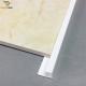 White Square Shape PVC Tile Trim 12mm For Ceramic Edge Protection
