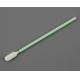 Green short rod for easy holding of cotton Head Cleanroom Polyester Swab PS766