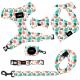 Fashion Printing Pet Harness Set For Dog Quick Release Sustainable