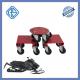 Big 1500 Pounds 10 Inch Snowmobile Dolly Casters Red Heavy Duty