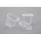 25m lClear Plastic Chutney Cups with Lids / Sauce Pots Re-usable Sauce Containers