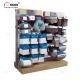 Wooden Stand Wire Hook Christmas Sock Promotional Rack Display