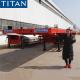 TITAN tri axle 20/40ft flat deck platform flatbed semi trailer price