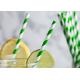 7.75in Party Durable Paper Drinking Straws Colorful Biodegradable Straws For Hot Drinks