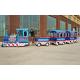 3kw Electric Trackless Train , Mini Express Trackless Train British Style