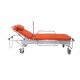 20in Portable Folding Stretcher Medical Transport Aluminum Alloy Board Orange