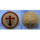 Fake gold/silver Masonic Knights Templar coin /Red Cross coin