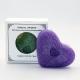 No Additives Heart Shaped Purple Konjac Sponge For Cleaning Massage
