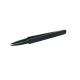 Black Anti Static Plastic Tweezers , Conductive Esd Safe Tweezers 115mm Length
