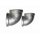 Zinc Plated Metal Elbow Fittings 90 Degrees For Ring High Pressure Vacuum Pump