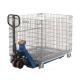 Aceally Industrial Foldable Mesh Storage Cage With Wheels For Warehouse