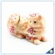 Yellow And Pink Cat Shape Crystal Trinket Box For Sale SCJ602