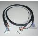 Black Inside Medical Equipment Cable Assemblies Rubber Silica PE Insulation