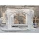 Marble Fireplace Mantel Freestanding Stone Relief Fireplaces Indoor  Decorative European Style