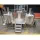 Steam Heated brewhouse Equipment 1000L Rock Wool / PU Foam Insulation