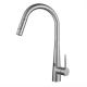 Single Handle Stainless Steel Kitchen Faucet Pull Down Sprayer Hot And Cold Water Mixer