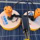 Solar Panel Cleaning Brush with 3.5-Meter Telescopic Handle and Double Rotary Heads