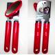 Ergonomic handle heavy duty red electric can opener manual