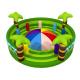 Round Shape Interesting Outdoor Inflatable Sports Games Forest Painting Mountain With Fence Walls