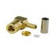 Gold Plated SMB Plug Connector Right Angle 90 Degree Socket Adapter For RG316 Cable