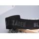 Garment Custom Logo Polyester Webbing Straps Embossed 35mm Black