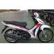 Off Road Motorcycle 110cc 85km/h Max Speed White Orange Color Big Fuel Tank